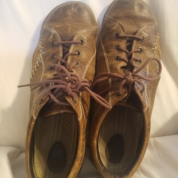 Dr Martens Leather Shoes Size 12 Brown Air Cushion - Picture 3 of 5